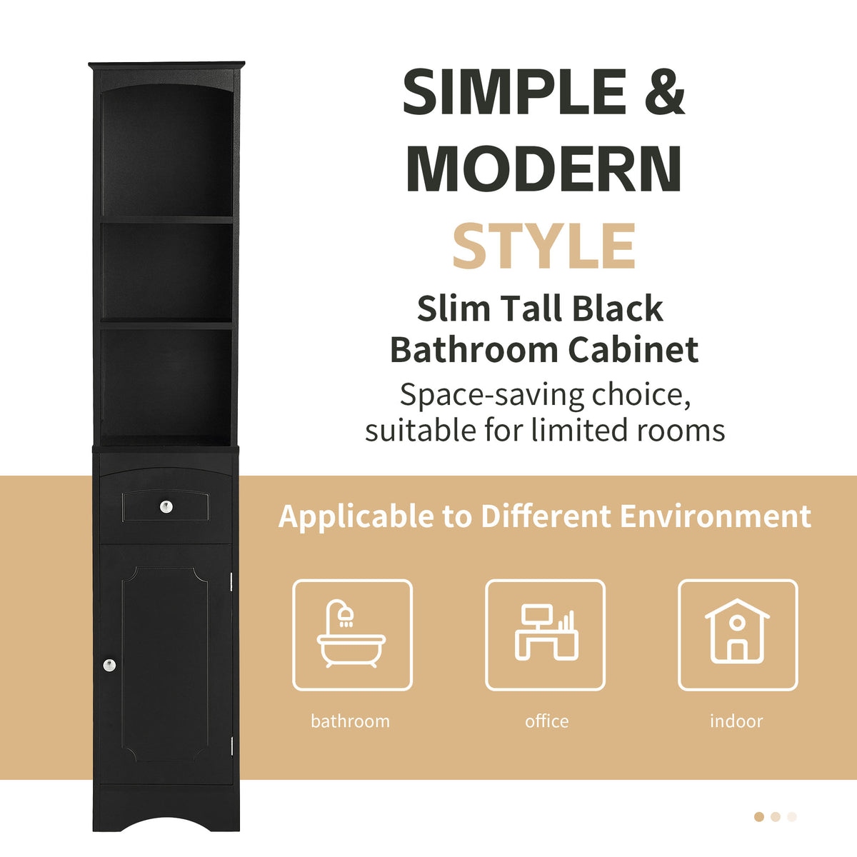 Freestanding Tall Bathroom Cabinet