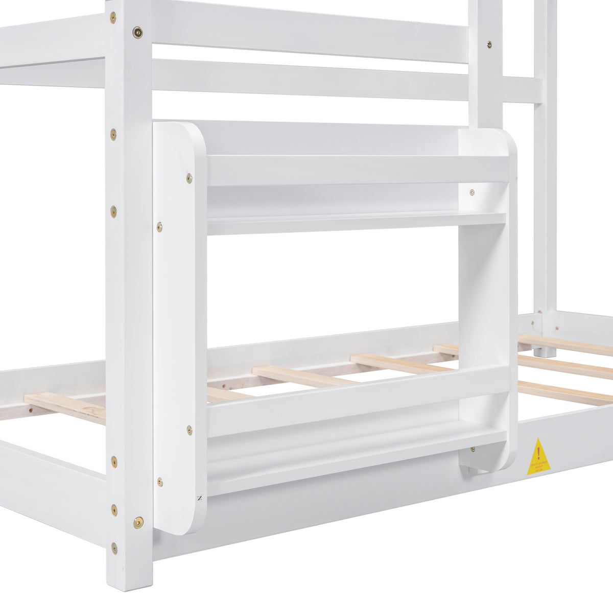 Twin Platform Bed White Finish