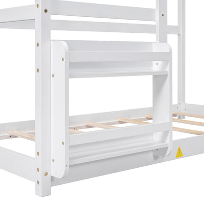 Twin Platform Bed White Finish