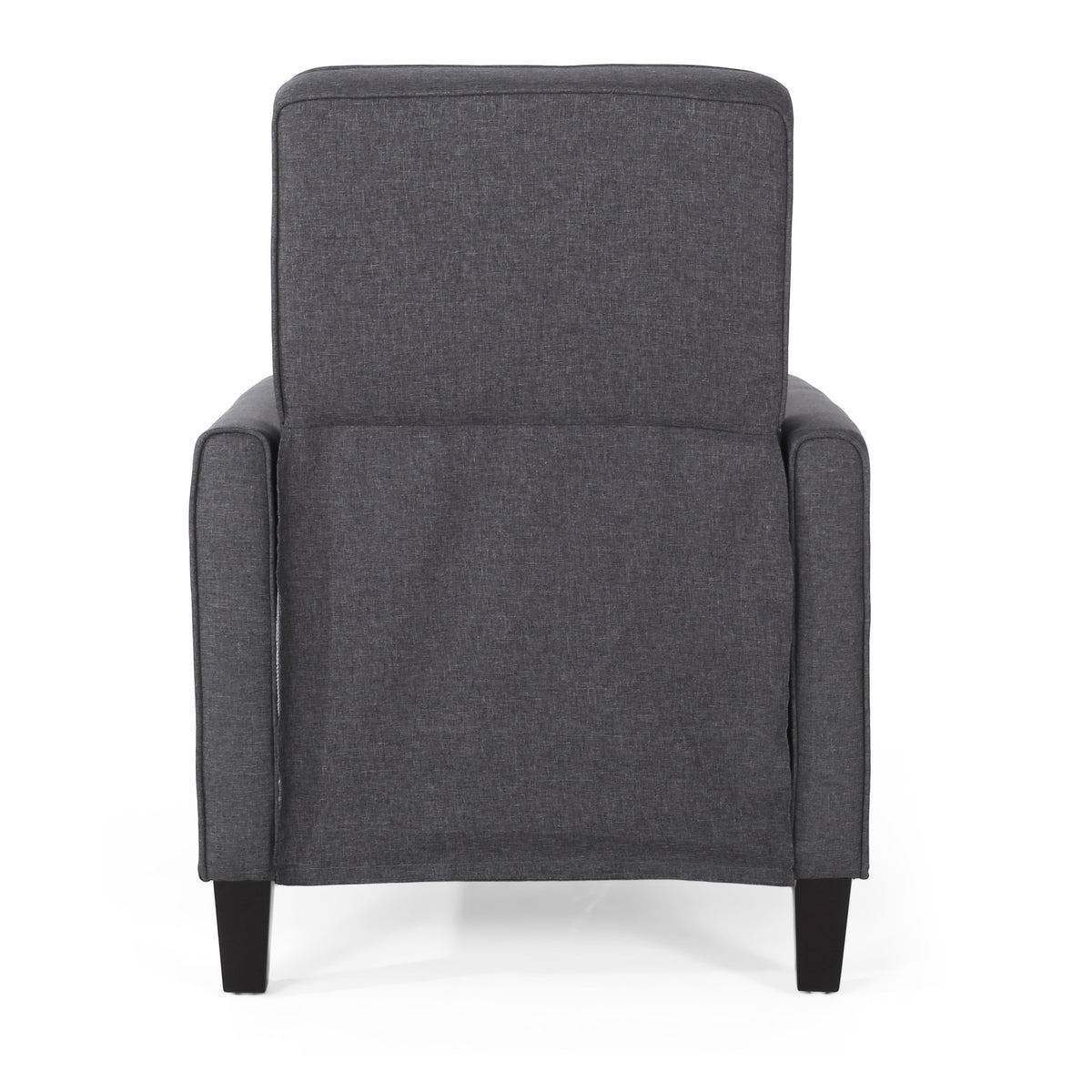 Smoke Fabric Push Back Recliner Gray