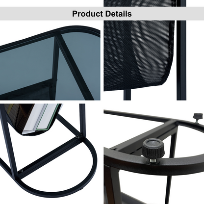 Oval Glass End Tables Set of 2