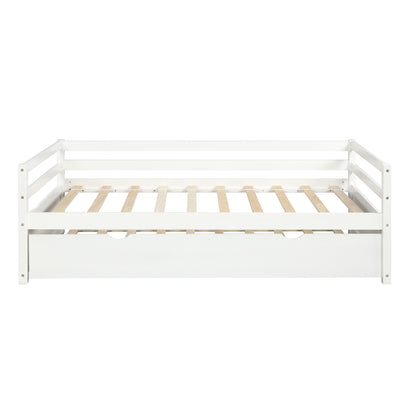 Twin Daybed with Trundle White