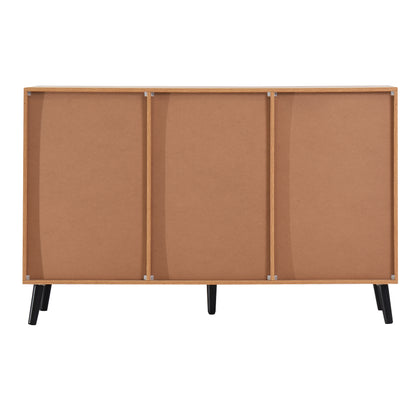 Side Panel Buffet Cabinet with Storage and Double Doors