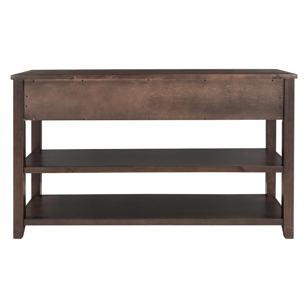 Retro Wood Console Table – Espresso Finish
