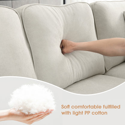 Modern Fabric Sectional Sofa – 7-Seater