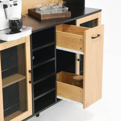 Buffet Storage Cabinet with Wine Rack