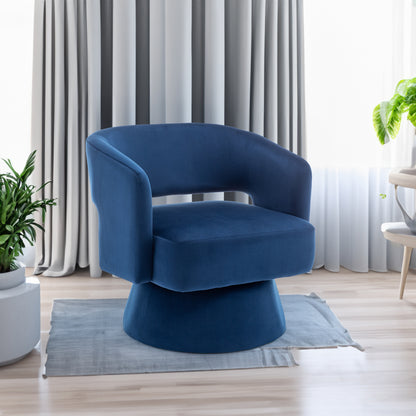 Velvet Swivel Club Chair