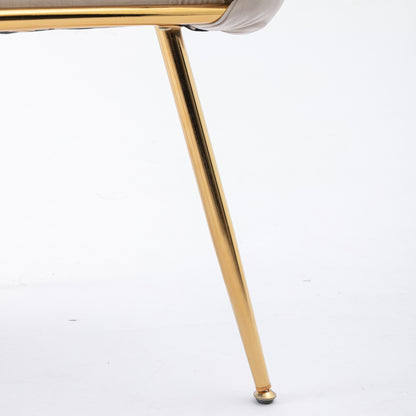 Leisure Velvet Lounge Chair – Beige