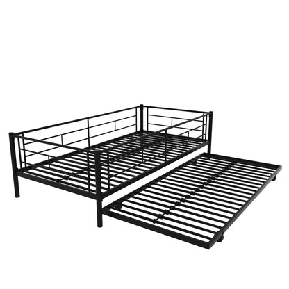 Twin Bunk Bed with Trundle Reinforced Frame
