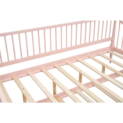 Full Daybed with Trundle Pink Finish