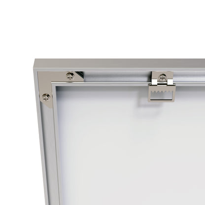 Oversized Bathroom Mirror Silver