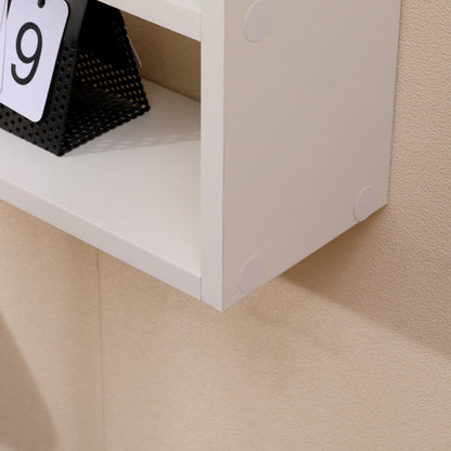 Freestanding Wooden Bookcase with 5 Cubes