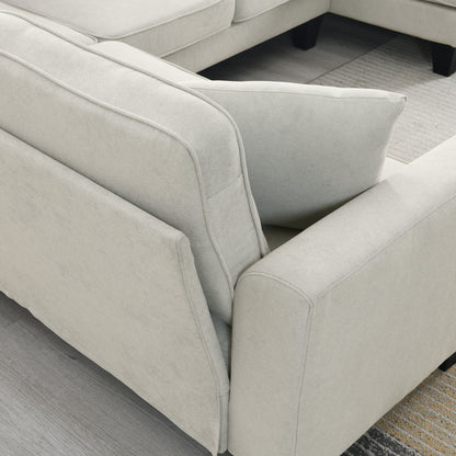 Modern Fabric Sectional Sofa – 7-Seater