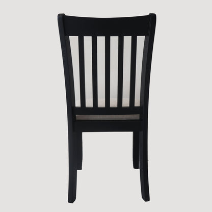 Upholstered Dining Chairs Set of 2 Black