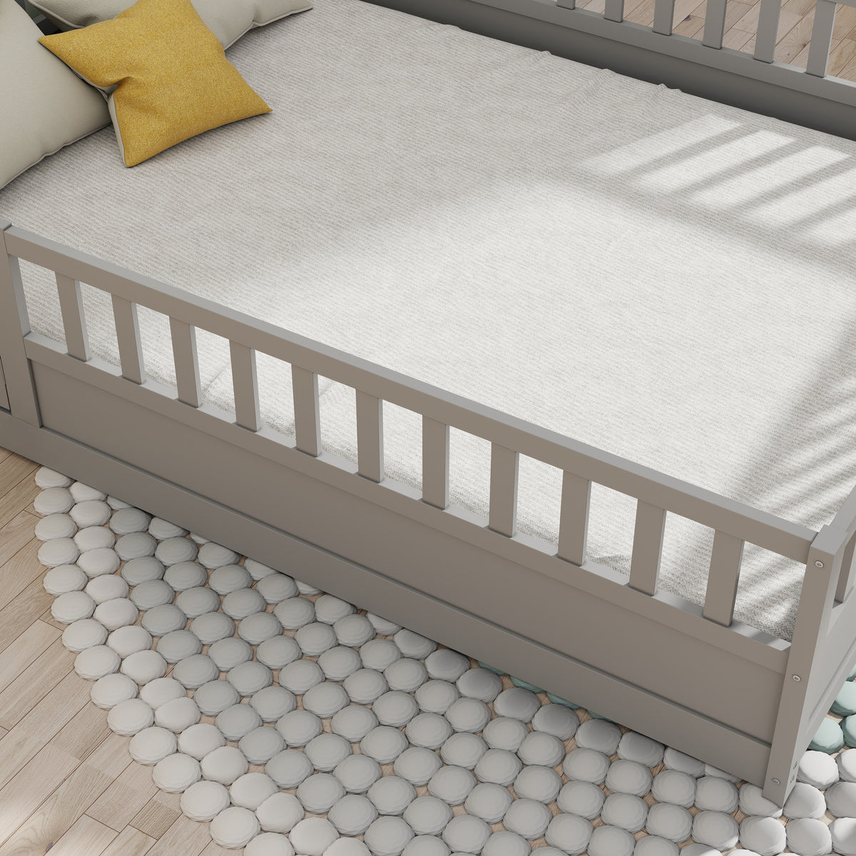 Montessori Floor Bed Gray