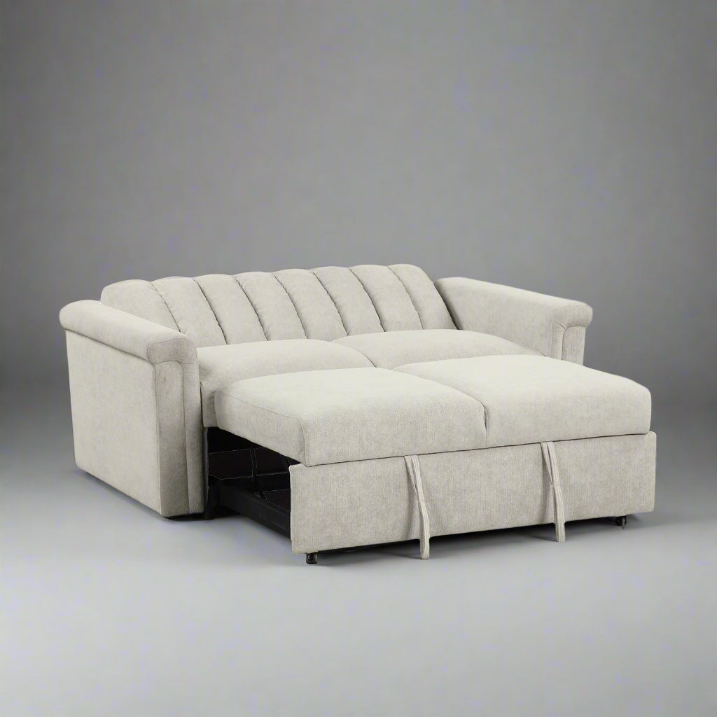 U-Style Convertible Loveseat Sofa Bed – Modern Sleeper with Storage
