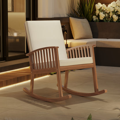 Casa Acacia Wood Rocking Chair