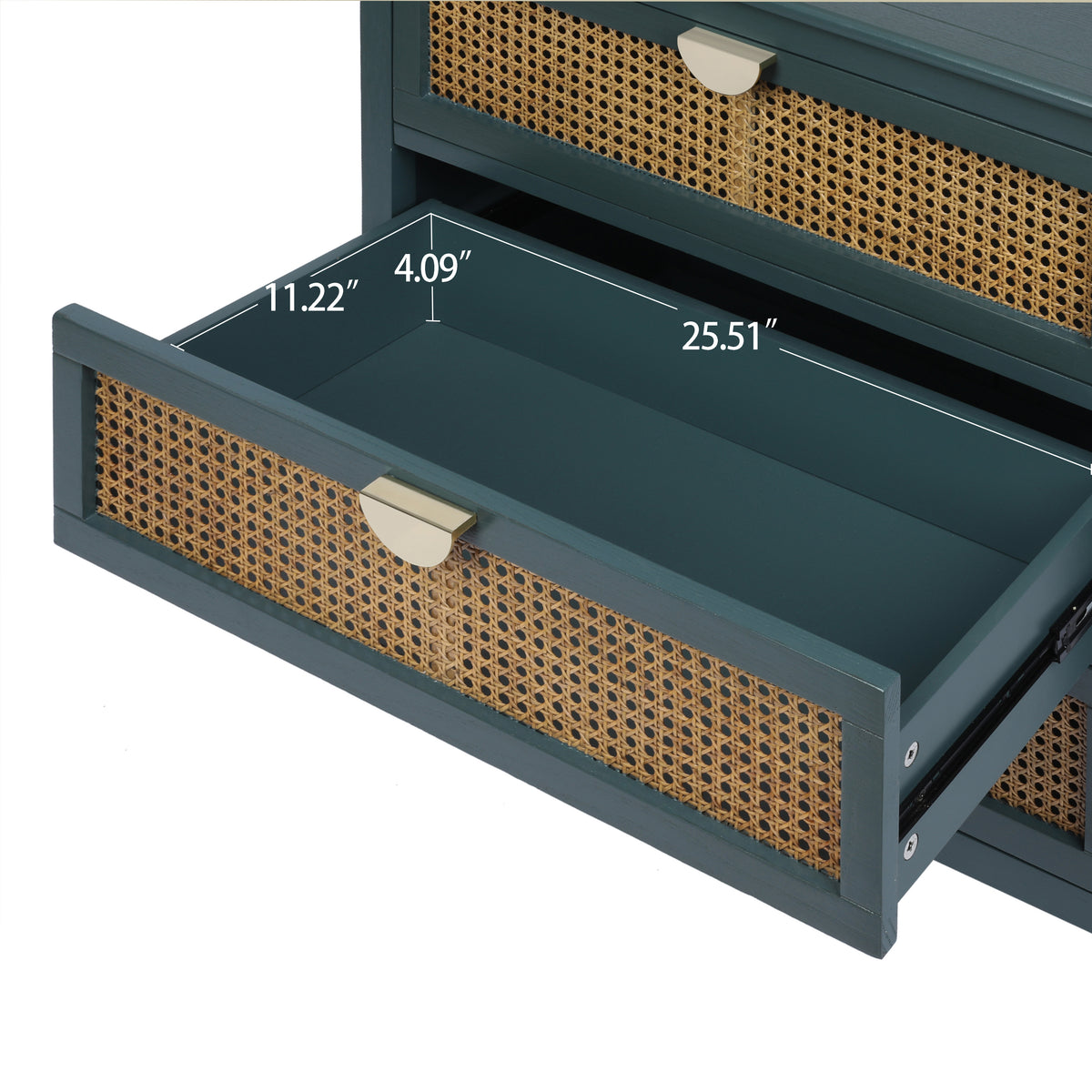 Rattan Storage Cabinet 3-Drawer