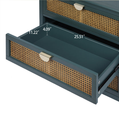Rattan Storage Cabinet 3-Drawer