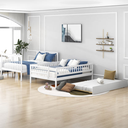 Full Over Full Bunk Bed White
