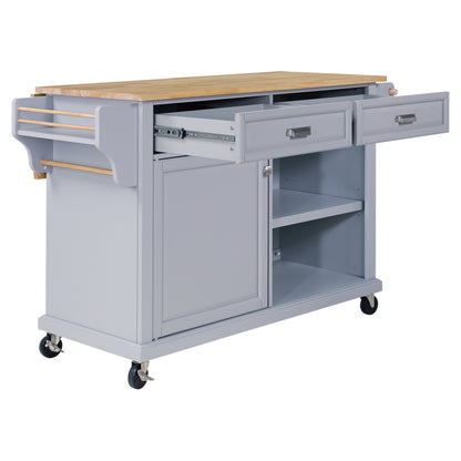 Cambridge Natural Wood Kitchen Island