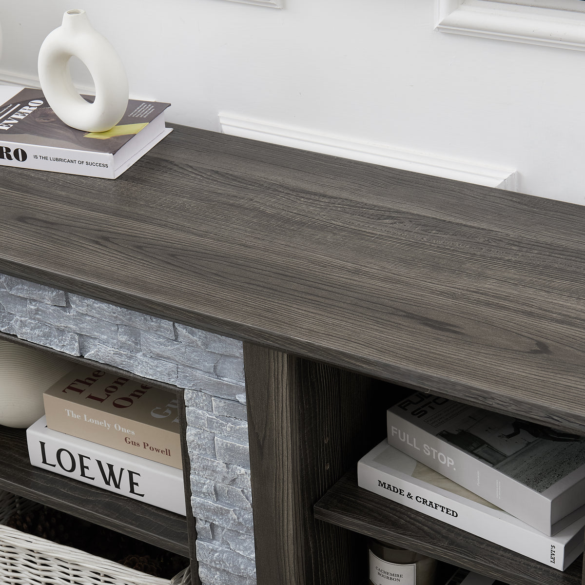 Stone Entertainment Console Gray