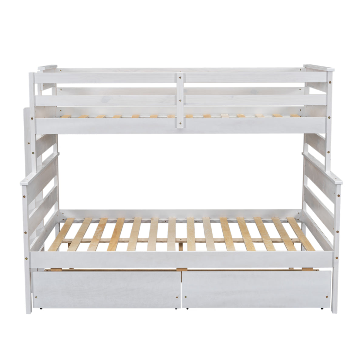 Twin over Full Bunk Bed White