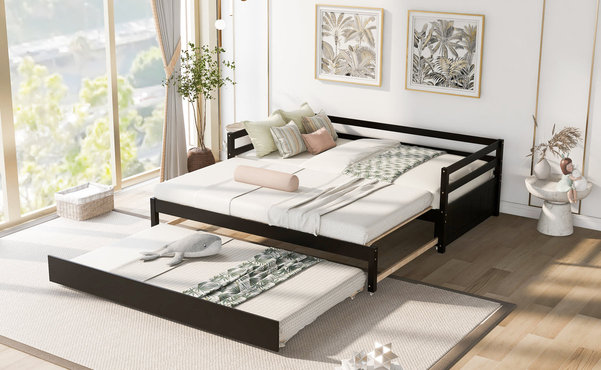 Twin Daybed with Trundle Espresso