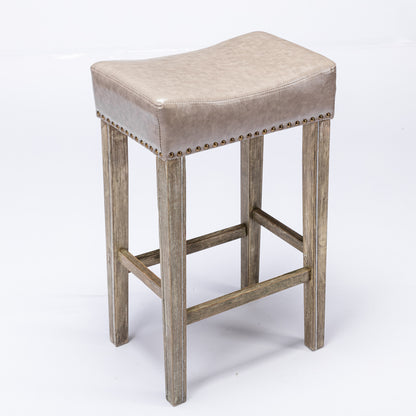 Farmhouse Island Bar Stools Gray