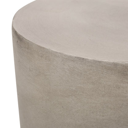 Concrete Accent Side Table – Light Gray