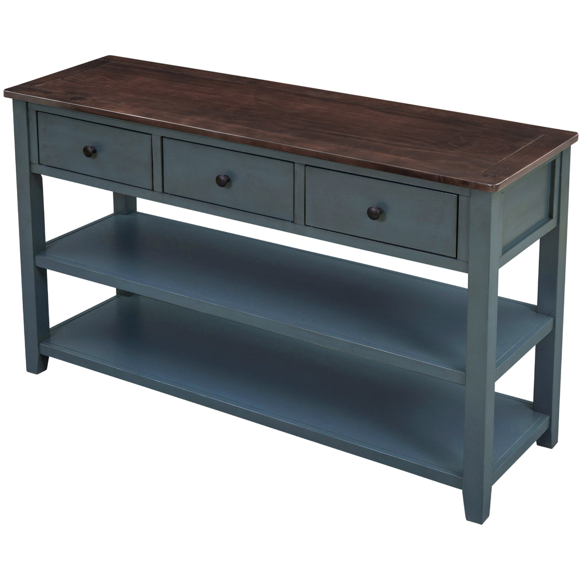 Retro Console Table Navy