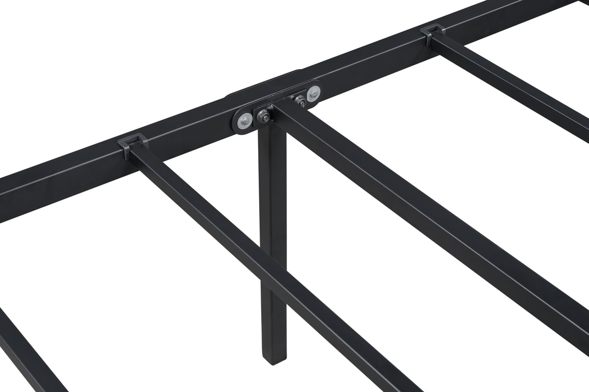 King Size Metal Bed Frame Gray