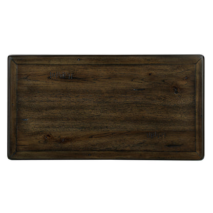 Solid Wood End Table – Espresso Finish with Drawers