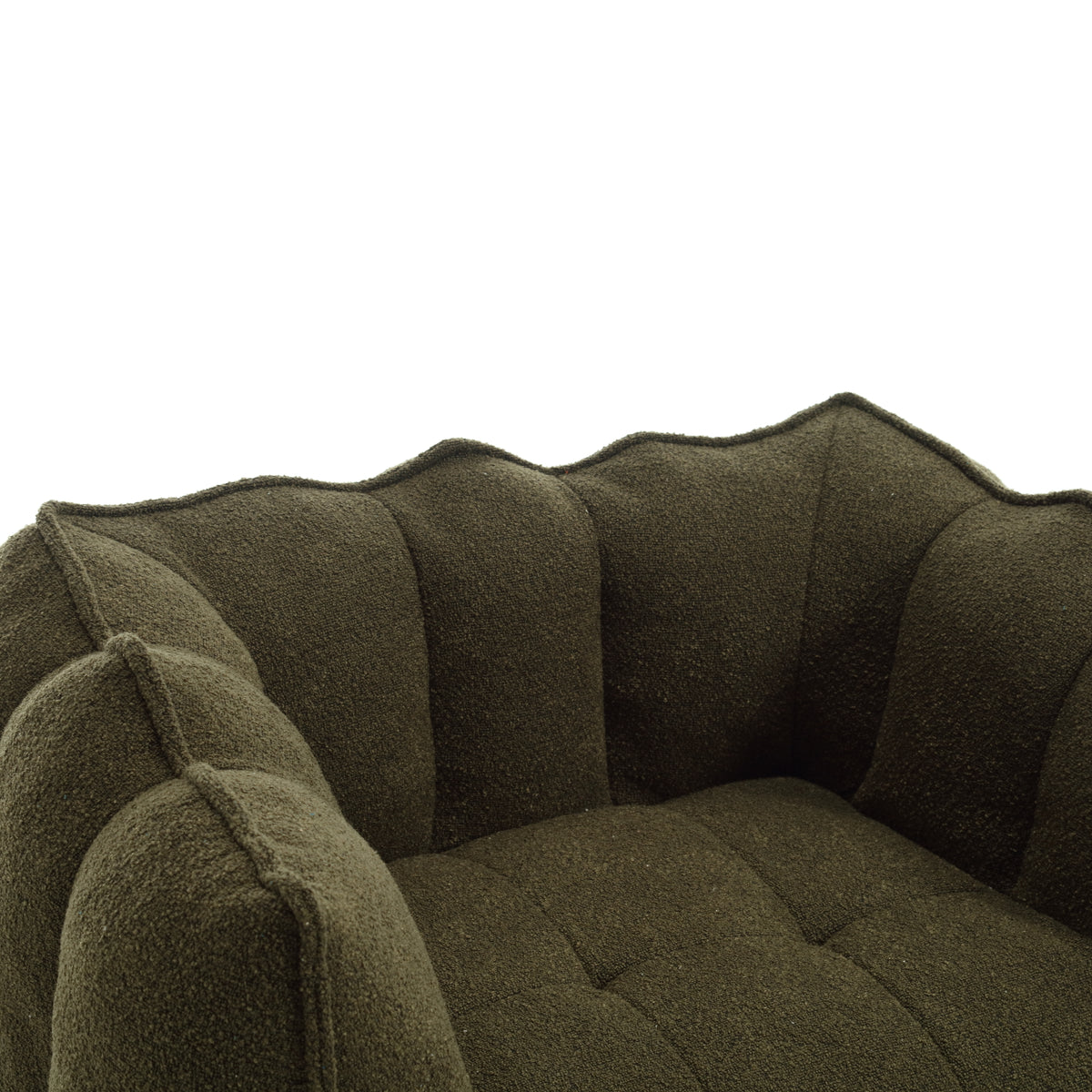 Soft Bean Bag Chair – Gray High-Resilience Foam
