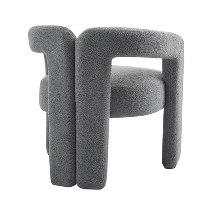 Teddy Fabric Dining Chair – Grey