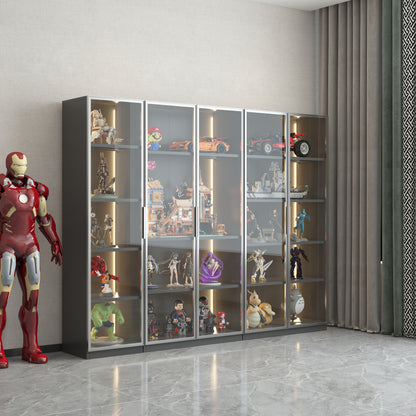 Modern Display Storage Cabinet with Shelves