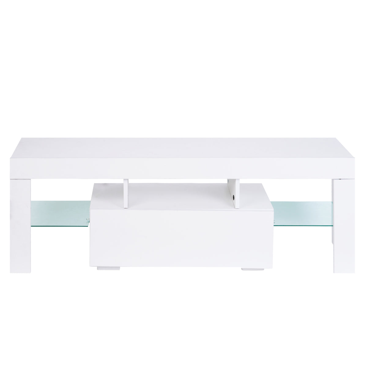 TV Stand with Storage and Drawers Gray