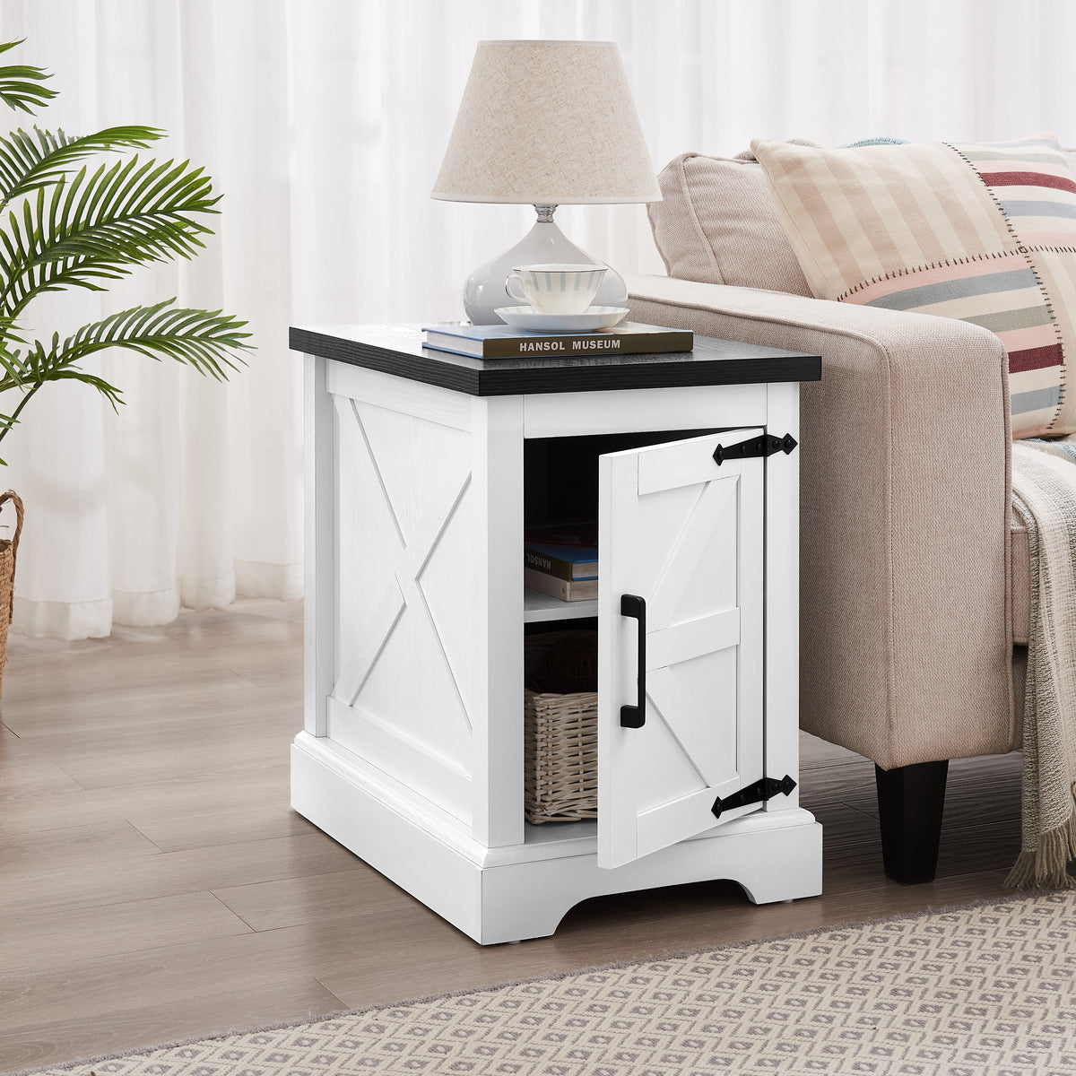 Farmhouse Nightstand – Natural Pine Finish