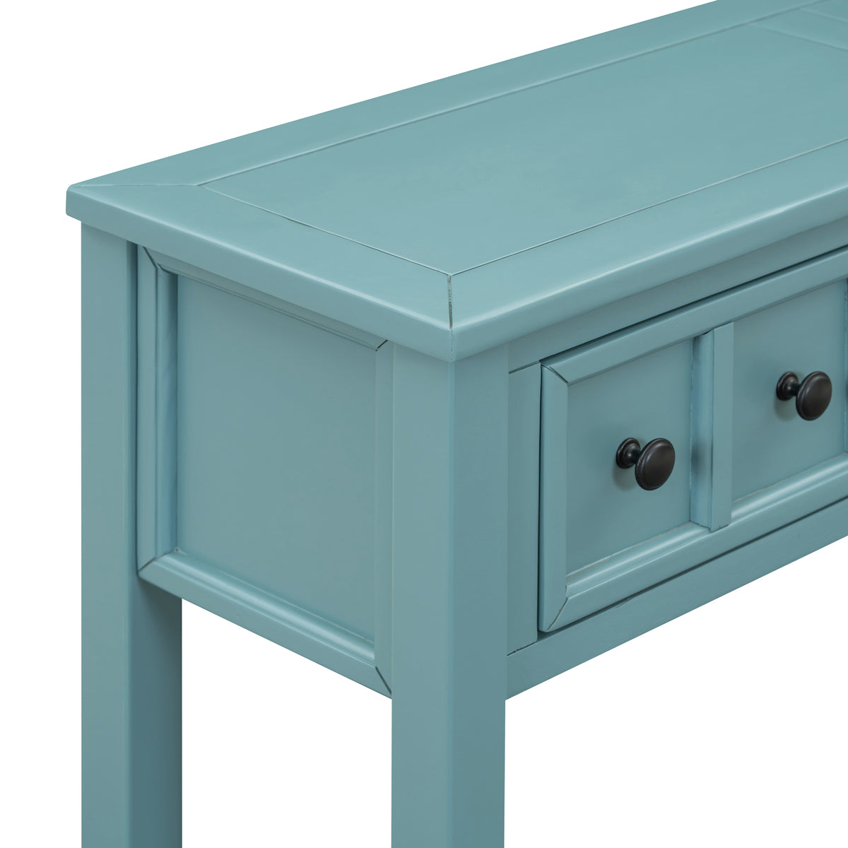 Rustic Turquoise Entryway Console Table – 60”