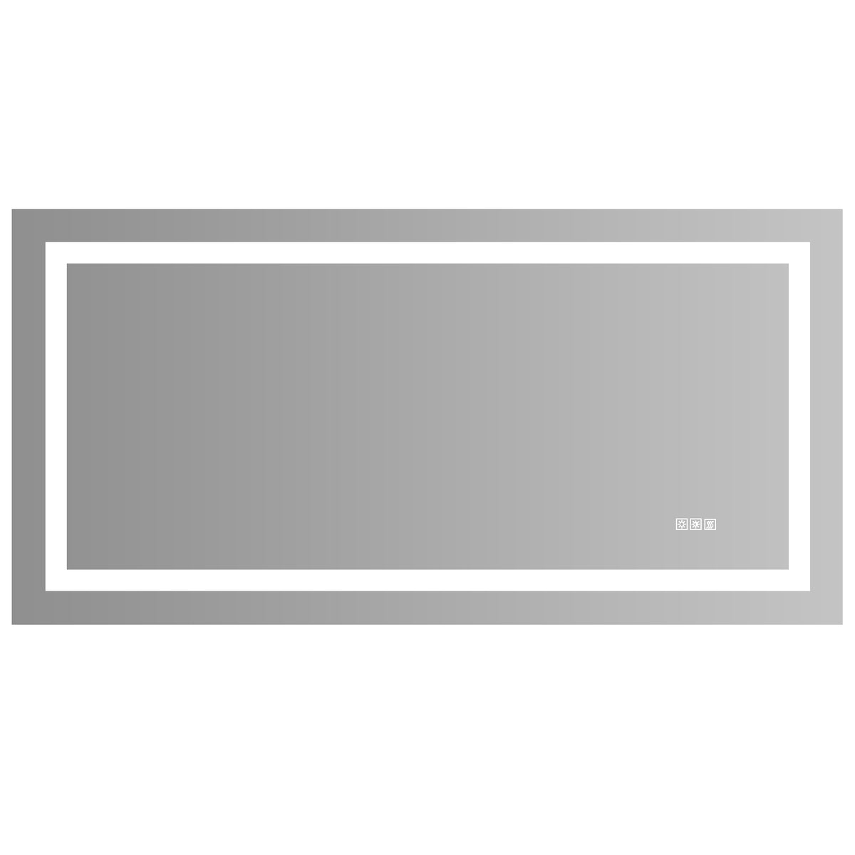 LED Bathroom Mirror 72×36 Anti-Fog