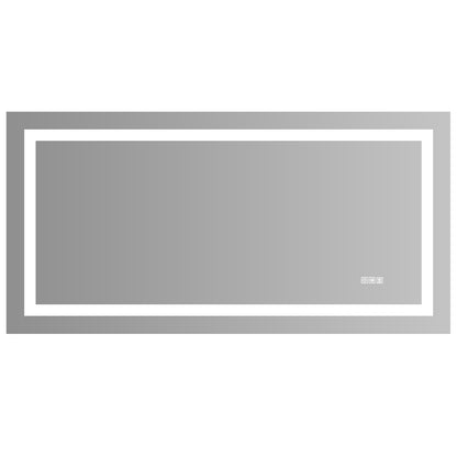 LED Bathroom Mirror 72×36 Anti-Fog