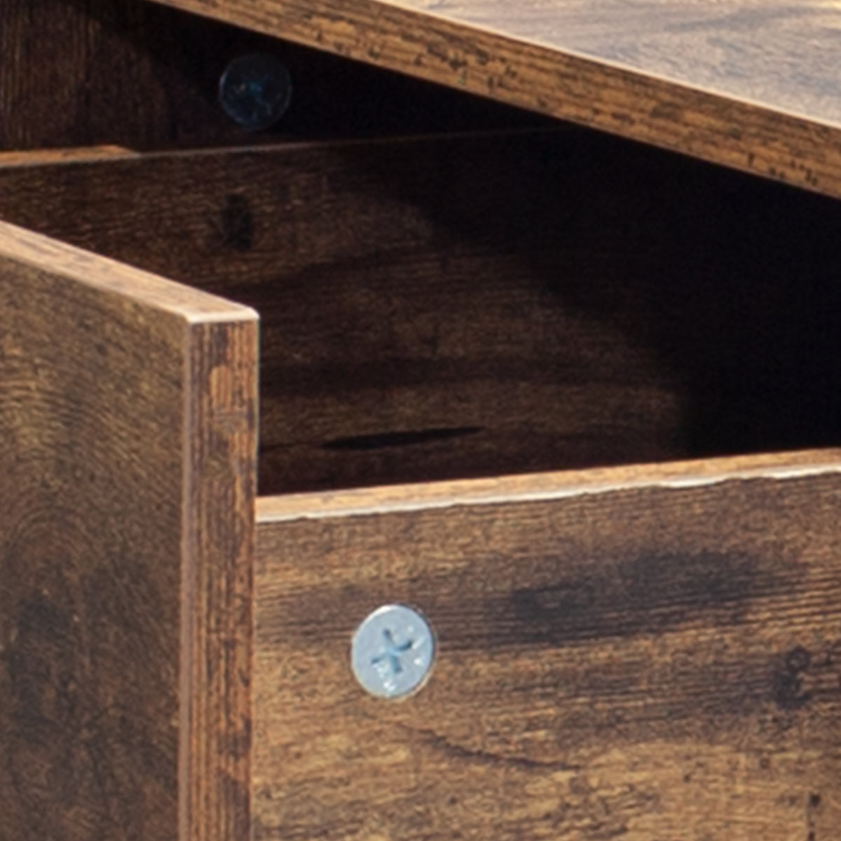2-Piece Industrial Coffee Table Set – Modern Nesting Tables