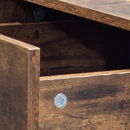 2-Piece Industrial Coffee Table Set – Modern Nesting Tables