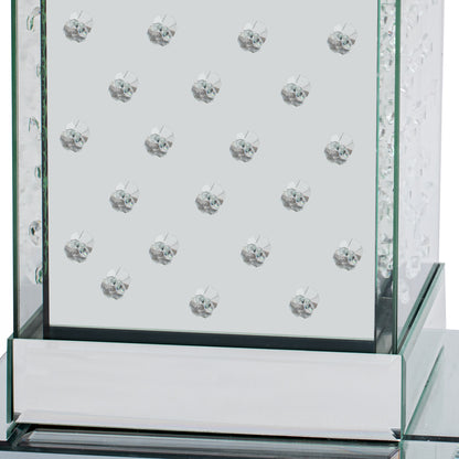 Crystal LED Side Table White
