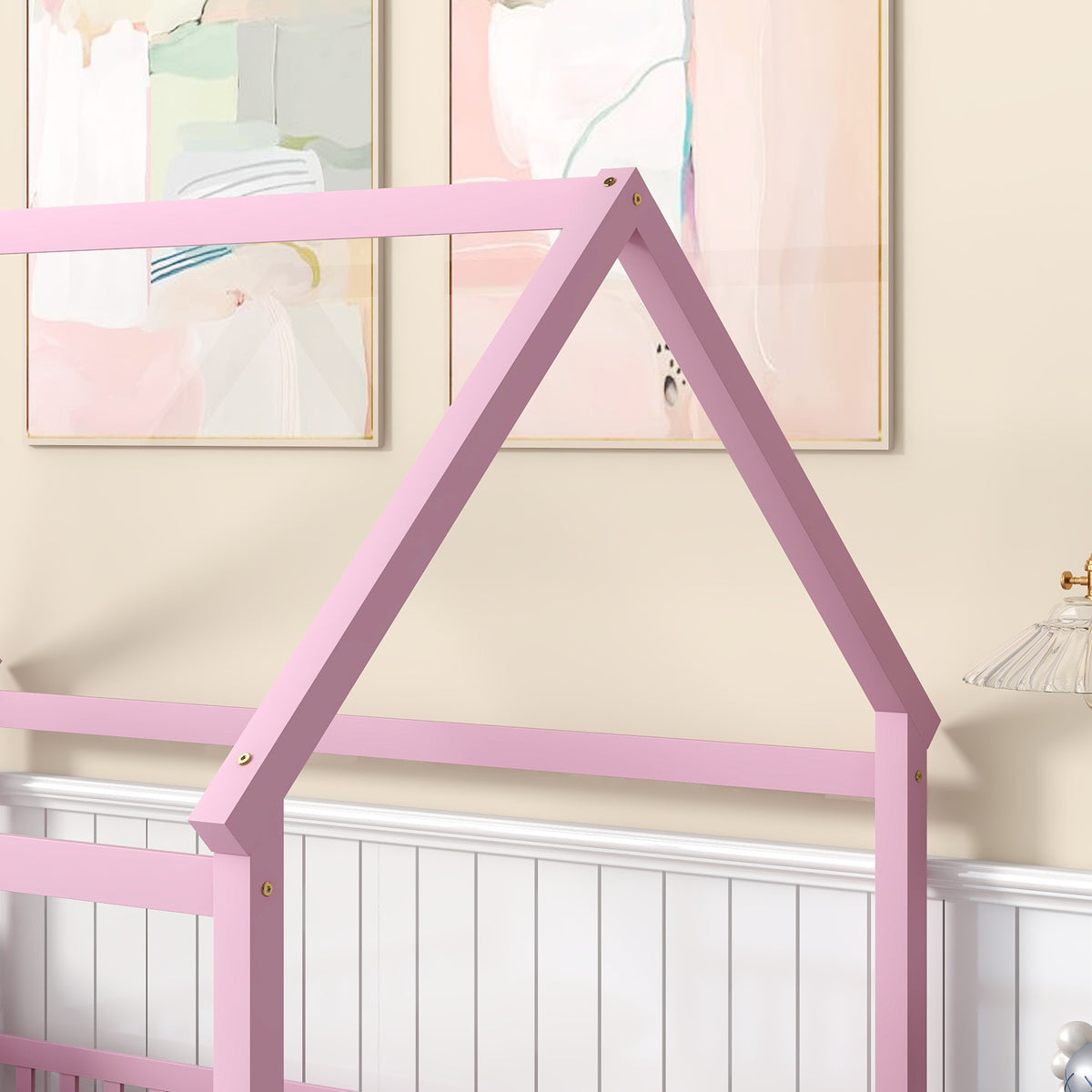 Full Floor Bed Pink