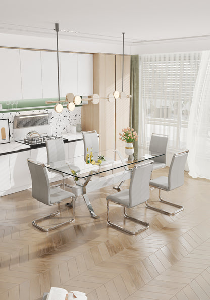 Glass Dining Table Modern Sleek Design