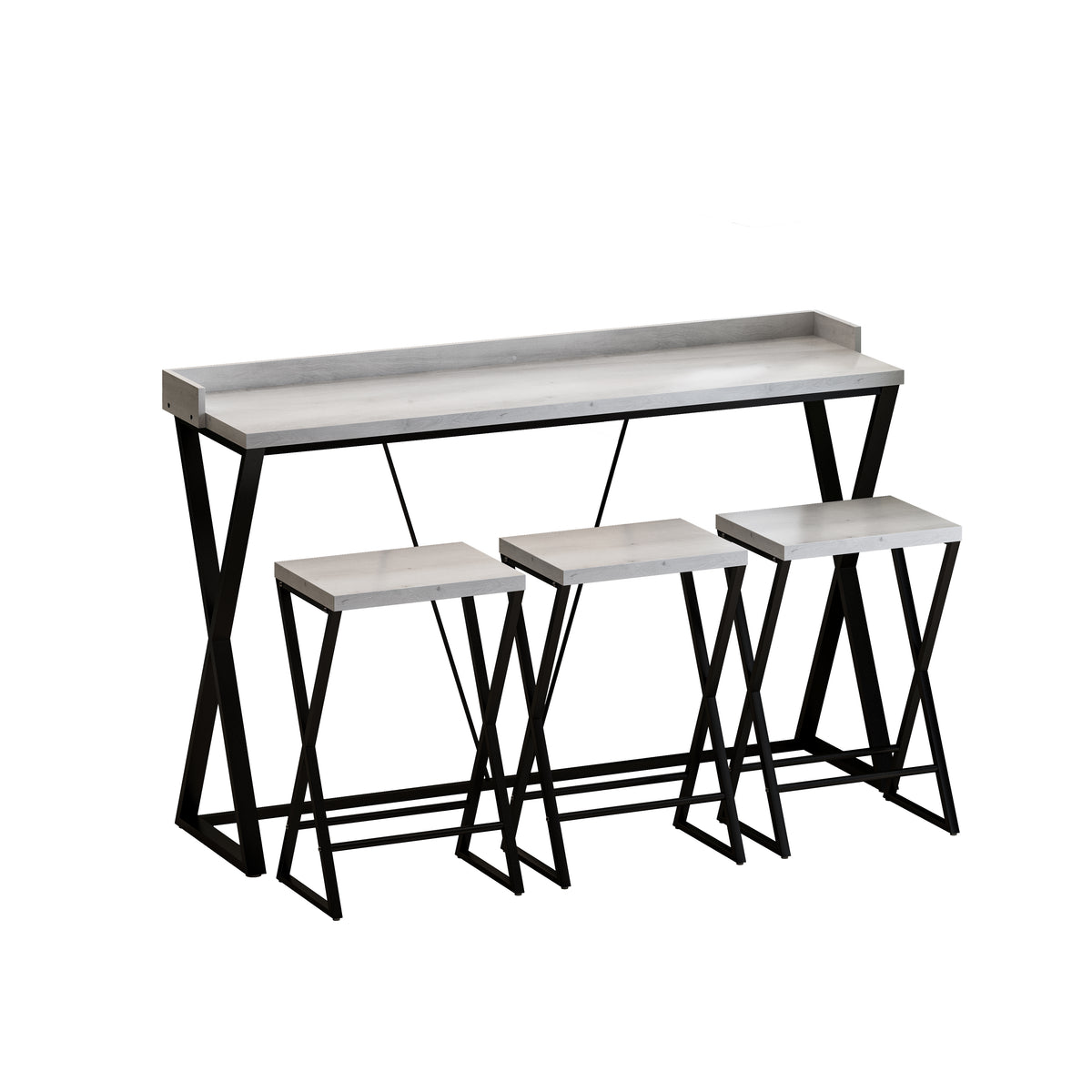 Modern Dining Table Set Gray