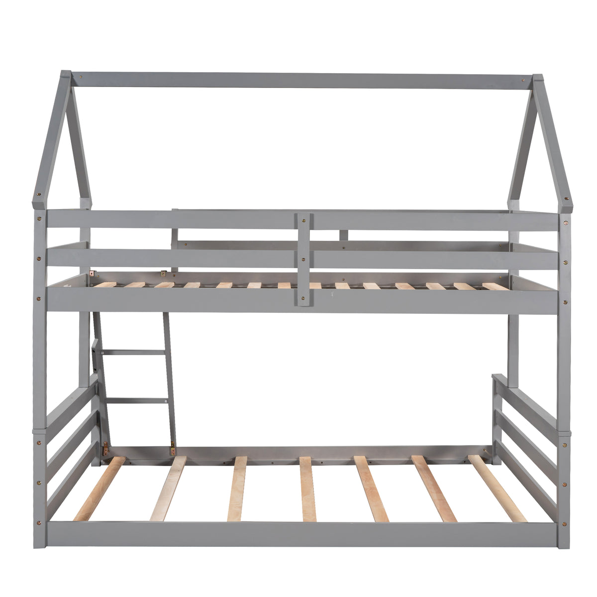 Full Bunk Bed Gray