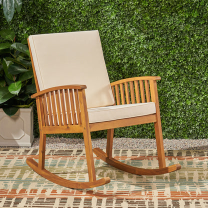Casa Acacia Wood Rocking Chair