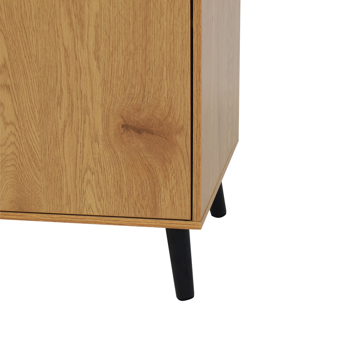 Side Panel Buffet Cabinet with Storage and Double Doors